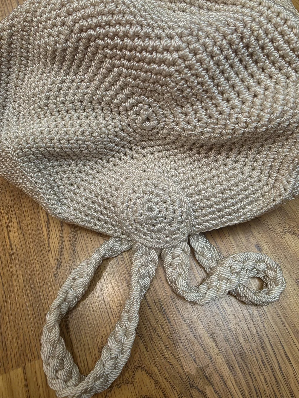 The Sak Cream Crochet Shoulder Tote